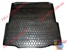 Коврик в багажник резиновый Skoda SuperB 2008-2014 Лифтбэк (Avto Gumm)