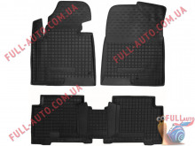 Коврики в салон резиновые Hyundai Santa Fe 2012- (Avto Gumm)
