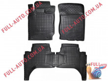 Коврики в салон резиновые Mitsubishi L200 long 2013+ (Avto Gumm)