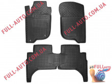 Коврики в салон резиновые Mitsubishi L200 2016- короткая база (Avto Gumm)