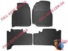 Коврики в салон резиновые Toyota LC 100 1998-2001 (Avto Gumm)