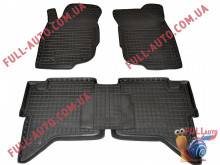 Коврики в салон резиновые Toyota Hilux 2005-2015 (Avto Gumm)