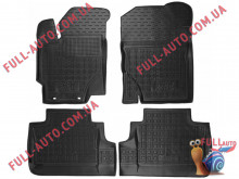 Коврики в салон резиновые Toyota Yaris 2011-2015- (Avto Gumm)