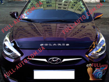 Мухобойка Hyundai Accent 2010-2015 Короткая (Vip Tuning)