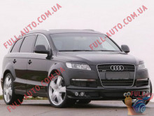 Реснички на фары Audi Q7 05-09 (стеклопластик, под покраску)