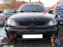 Решетка радиатора Daewoo Lanos Mercedes Style (стеклопластик, под покраску)