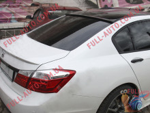 Козырек на стекло Honda Accord 2013- Бленда Седан (пластик, под покраску)