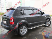 Спойлер Hyundai Tucson ДСТ 04-14 (стеклопластик, под покраску)