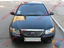Реснички на фары Kia Cerato 05-09 (стеклопластик, под покраску)