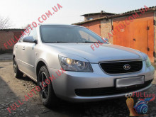 Реснички на фары Kia Magentis 2005-2006 (стеклопластик, под покраску)