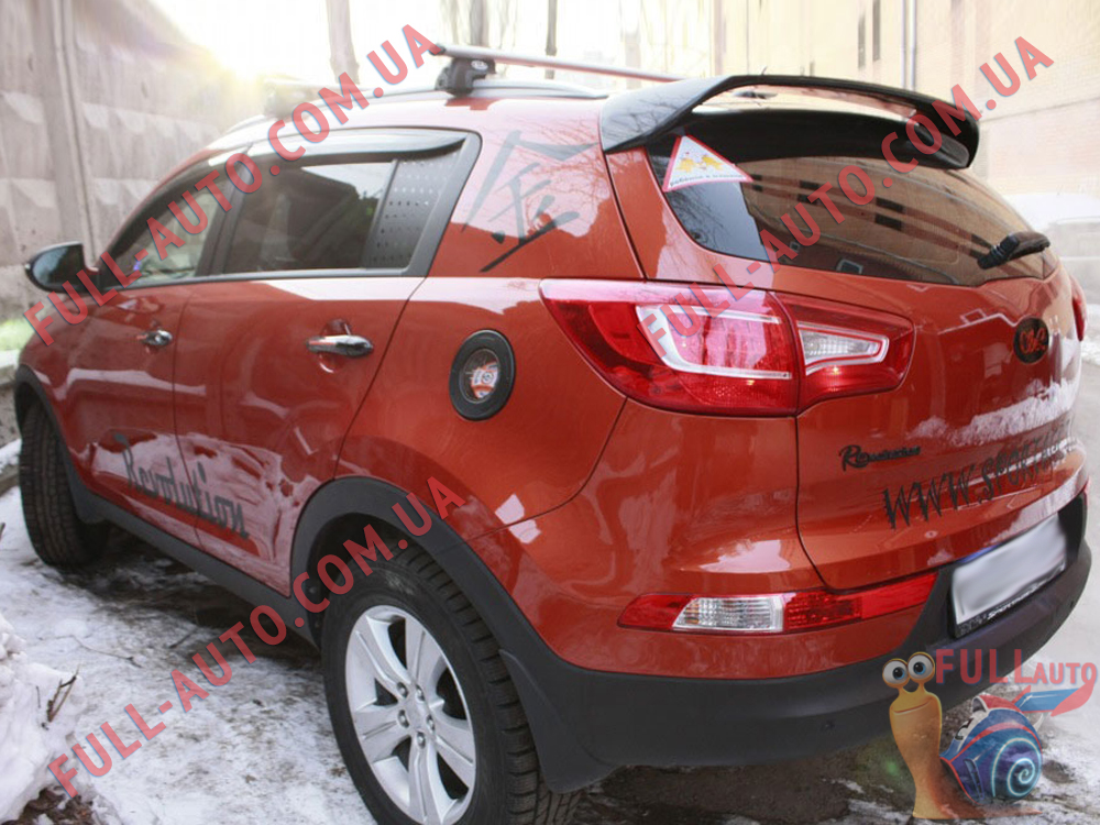 Спойлер Kia Sportage Road Runs 10-15 (стеклопластик, под покраску)