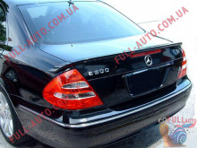 Спойлер Mercedes E-Class W211 02-09 Лип 3 части (стеклопластик, под покраску)