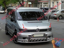 Реснички на фары Mercedes Vito 1996-2003 Прямые (стеклопластик, под покраску)
