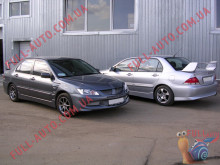 Накладки на пороги Evo Style Mitsubishi Lancer 9