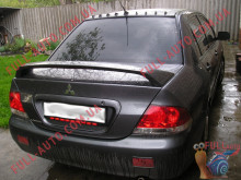 Спойлер Mitsubishi Lancer 9 Завод без с/с (стеклопластик, под покраску)