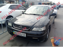Реснички на фары Opel Astra G 1998-2008 (стеклопластик, под покраску)