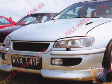 Реснички на фары Opel Omega B 1994-2003 (стеклопластик, под покраску)