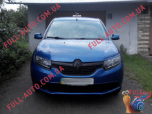 Реснички на фары Renault Logan 2013- (стеклопластик, под покраску)
