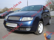 Реснички на фары Skoda Fabia 99-07 (стеклопластик, под покраску)