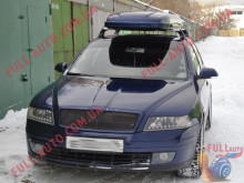 Реснички на фары Skoda Octavia A5 2004-2009 (стеклопластик, под покраску)