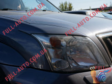 Реснички на фары Toyota Land Cruiser Prado 120 03-09 (стеклопластик, под покраску)