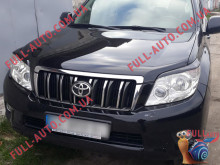 Реснички на фары Toyota Land Cruiser Prado 150 09-13 (стеклопластик, под покраску)