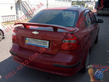 Спойлер Chevrolet Aveo T250 Дельфин (стеклопластик, под покраску)