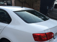 Козырек на стекло Volkswagen Jetta 6 2010-2018 USA/EU Бленда (пластик, под покраску)