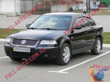 Реснички на фары Volkswagen Passat B5 2000-2005 (стеклопластик, под покраску)
